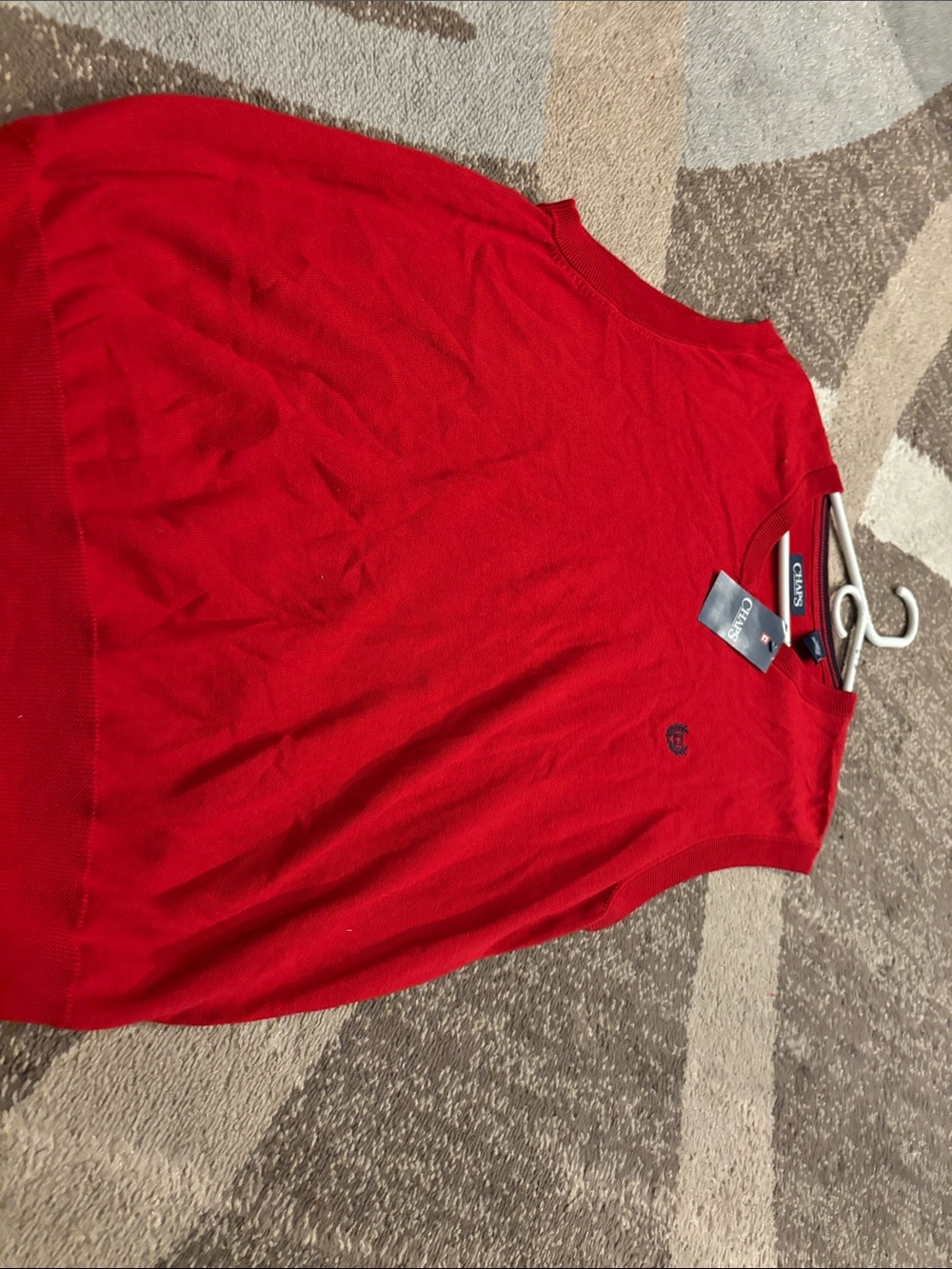 Chaps Red Men's Sleeveless Knit Tank